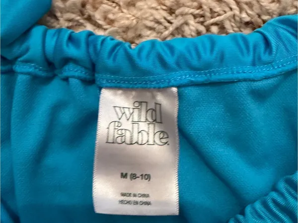 wild fable Bright Blue Girls Two-Piece Swim Bikini - Image 2
