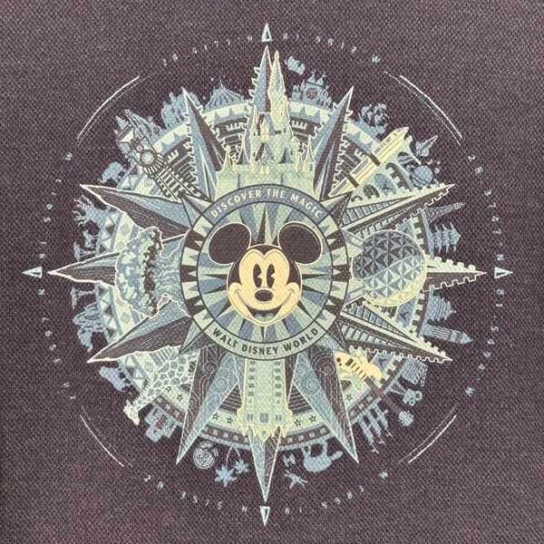 Disney Parks Mickey Mouse Compass Pullover‎ Crewneck Sweatshirt Top Blue Size S - Image 8