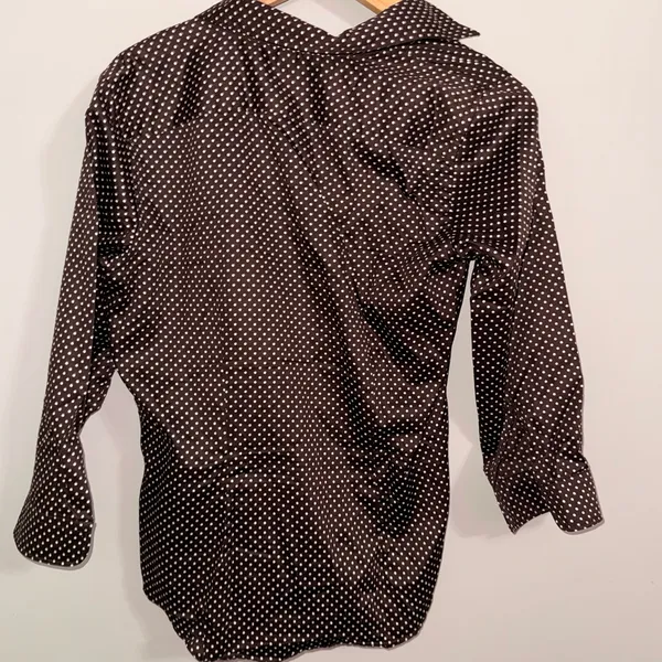 Lauren Ralph Lauren Dark Brown Polka Dot Shirt - Image 4