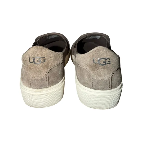 UGG Jass Grey Suede Slip-On Platform Sneakers 1106545 Womens 7 - Image 5