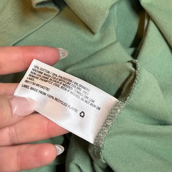 A New Day Women’s XL Green Dress Sleeveless Stretch Babydoll Office Casual Basic - Image 7