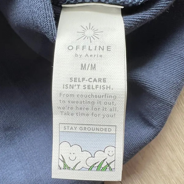Offline By Aerie Crop Top Medium Blue - Image 4