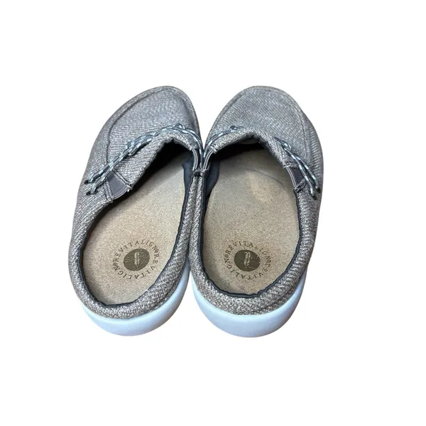 Revitalign Siesta Surf Orthotic Mules Clogs Canvas Bungee Slip On 6.5 NWOT - Image 4
