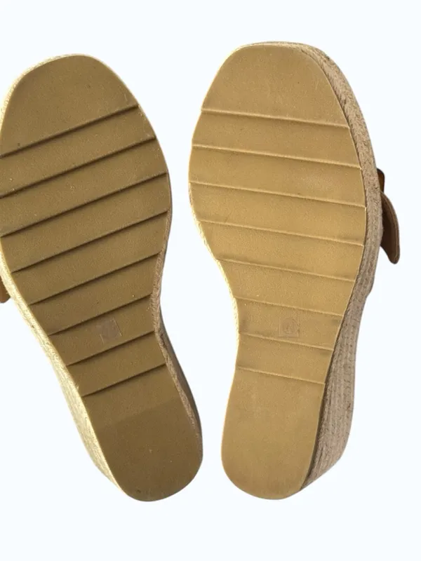 Chunky Wedge Raffia Espadrille Platform Slide Sandals With Tortoiseshell Buckle - Image 7