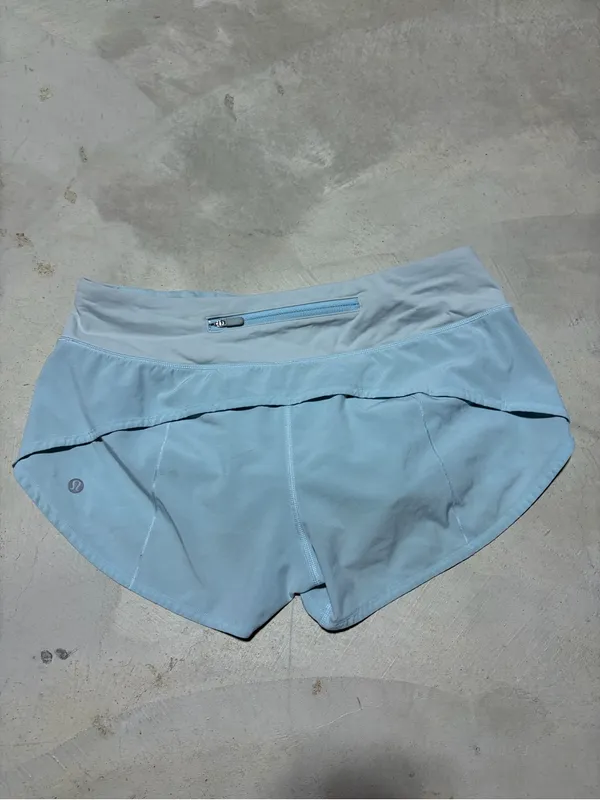 Lululemon Light Blue Women's Athletic Shorts 6 - Image 3