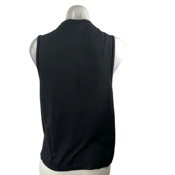 Gymshark Women's Black Crewneck Sleeveless Activewear Muscle Tee Tank Top Size L - Image 3