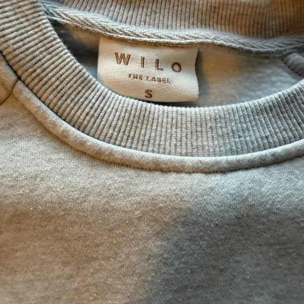 Wellness Club Gray Crewneck Sweater for Women - Image 3