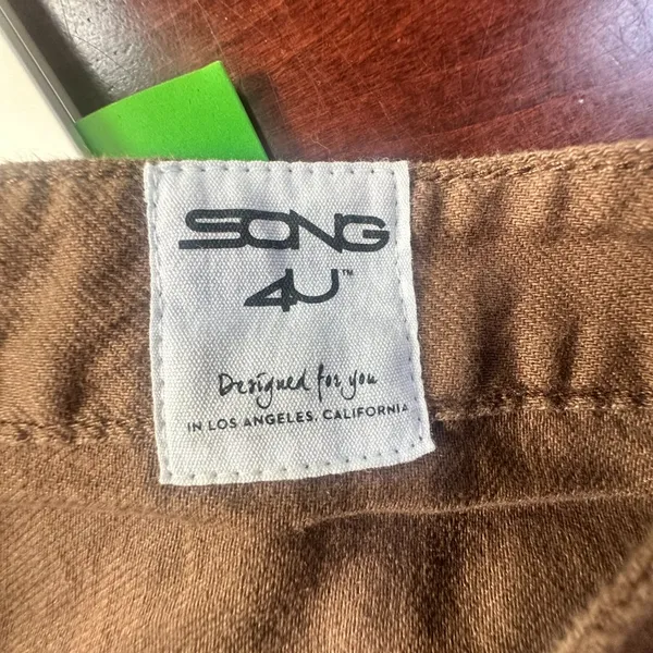 SONG4U Terracotta Brown Boyfriend Style Trousers Pants Size 5/27 - Image 12