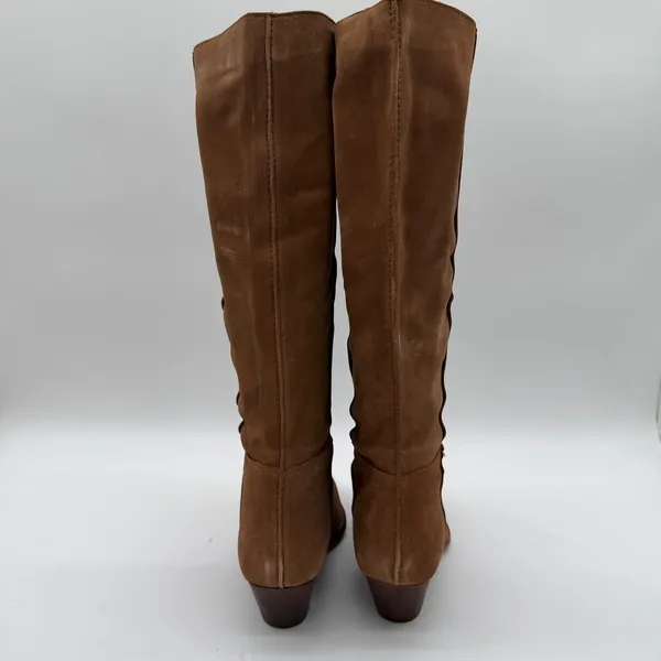 Free People Western Sway Low Slouch Tan Suede Leather Pull On Boot EU 38 US 8 - Image 7