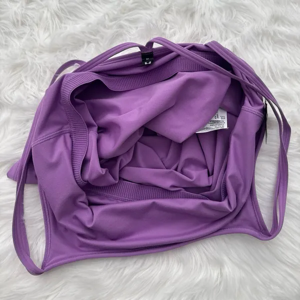 Under Armour Motion Strappy Tank Top Purple Size Large - Image 7