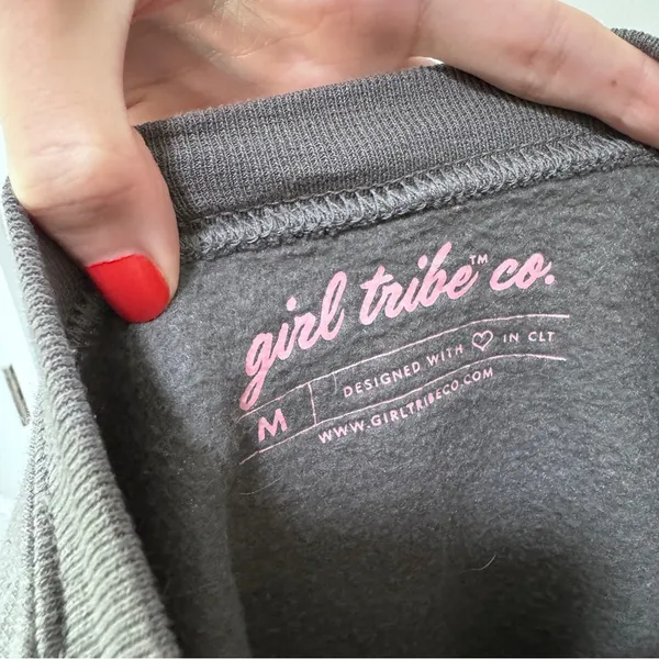 Girl Tribe Co Charlotte NC Ride It My Pony Santa Christmas Sweatshirt Reindeer - Image 5