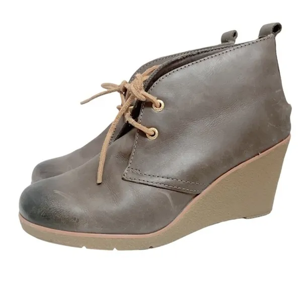 Sperry TopSider Harlow Wedge Chukka Boots Womens‎ Size 8M Burnished Leather - Image 9