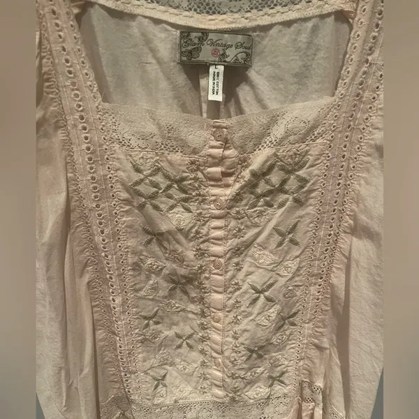 Cute Light Pink Glam Vintage Soul Dress In Size L - Image 3