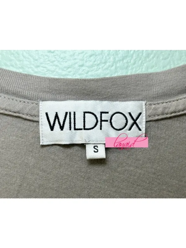 Wildfox Hippie V-Neck Skull Feathers Skeleton Short Sleeve A-Line Edgy T-Shirt S - Image 4