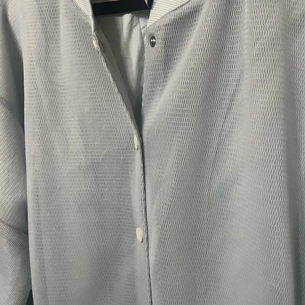 Alo Yoga‎ Field Mesh Jacket Full Zip Dove Grey large - Image 12
