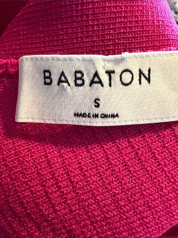 ARITZIA Babaton Sculpt Knit Criss Cross‎ Cropped Tank Size Small Pink NWT - Image 5