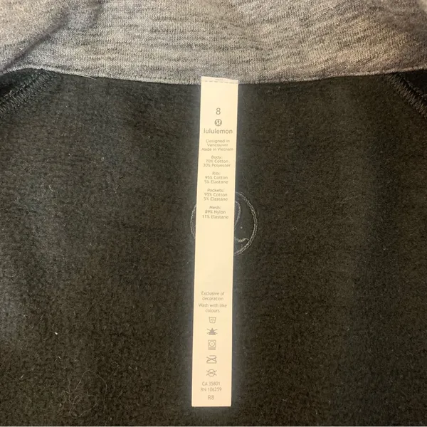 Lululemon Radiant Jacket Woman Sz 8‎ Heather Gray Sporty Workout Gym Athleisure - Image 9