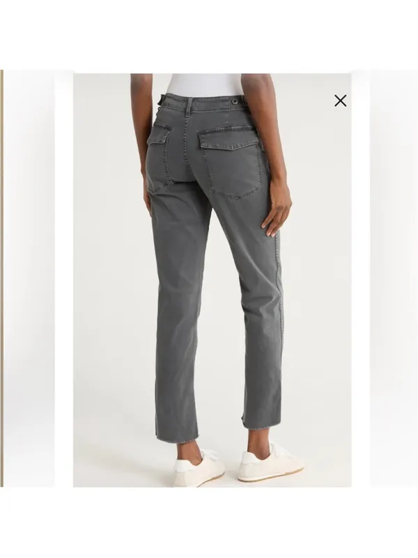 Madewell Slim Straight Utility Pant Gray Womens 31 - Image 10