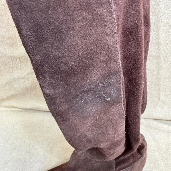 Lucky Brand Women's Brown Suede Calypso Over the Knee Boots Size 5.5M 36 - Image 7