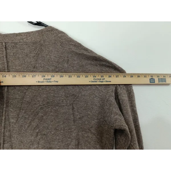 Lucky Brand Women's Sweater Slouchy V-Neck Cardigan Grandpa Brown Size XL NWOT - Image 5