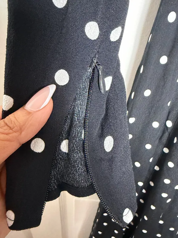 & Other Stories Ruched Polka Dot Maxi Dress - Image 7