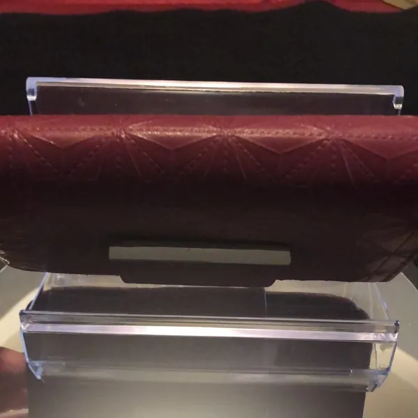 Tahari Burgundy Wallet Identity Protect Zip And Snap Closure - Image 5