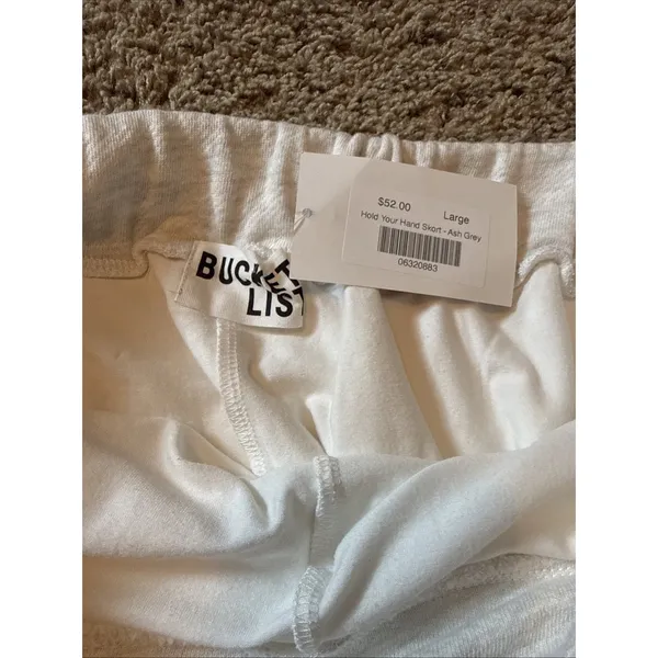NWT Bucket List Hold Your Hand Skort Ash Gray Large Athleisure Preppy - Image 4