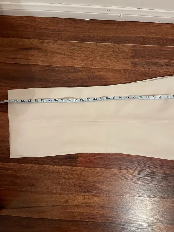 Classic White Tailored Pants Size M - Image 9