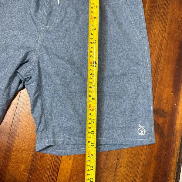 Men's Athletic Chambray Drawstring Shorts - Image 5