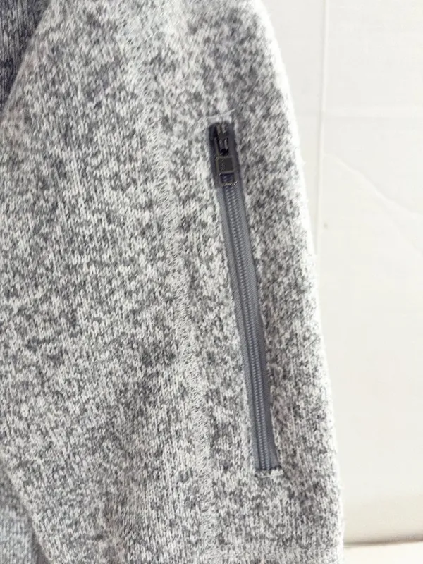 Patagonia Better Sweater Full-Zip Hoody Jacket - M - Birch White/Grey - Image 5