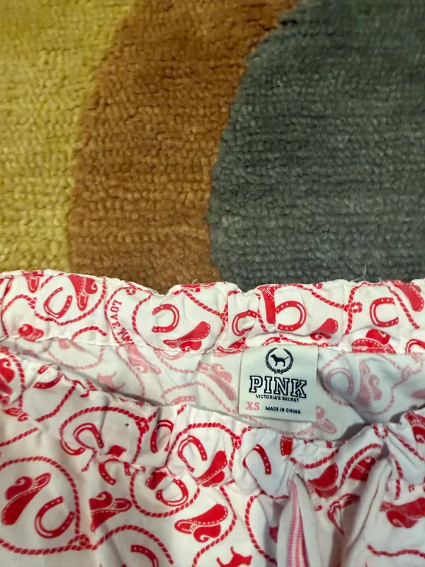 Victoria’s Secret PINK Y2K Dog Western Print Pajama Pants Sleep Sleepwear XS - Image 3