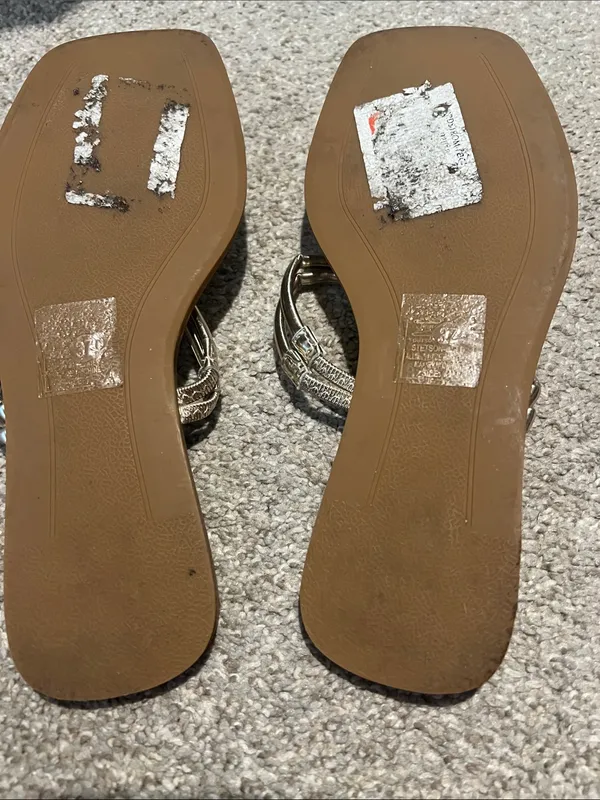 Azalea Wang Gold Knot-Detail Slide Sandals - Image 2