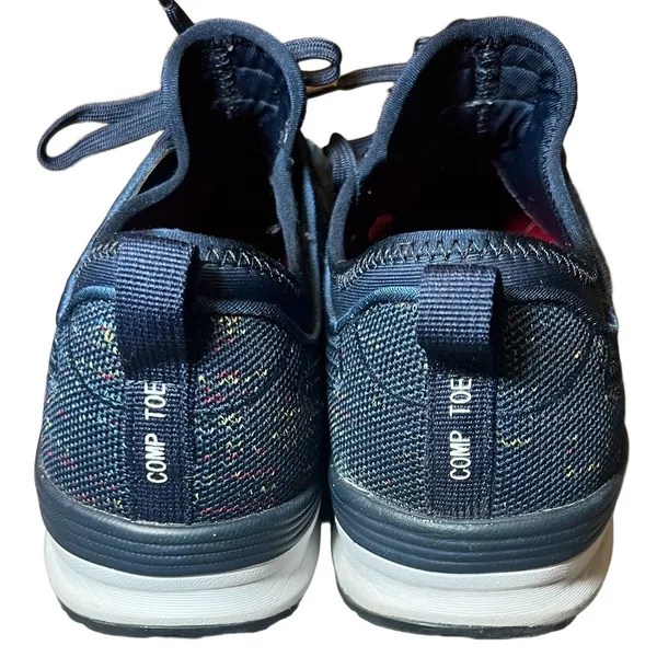 Skechers Womens Size 8 1/2 Work Shoes Steel Toe Safety Navy Blue Sneakers Safety - Image 4