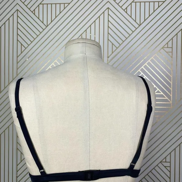 TRIANGL Mesh Bikini‎ Swim Top Black White - Image 8
