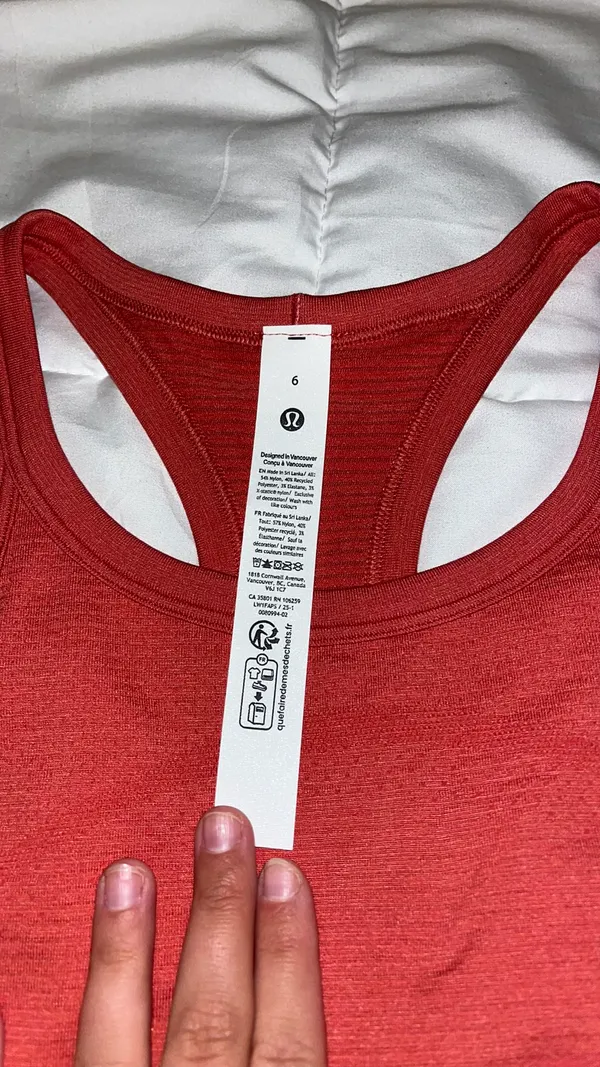 Lululemon Swiftly Tech Cropped Racerback Tank Top - Image 5