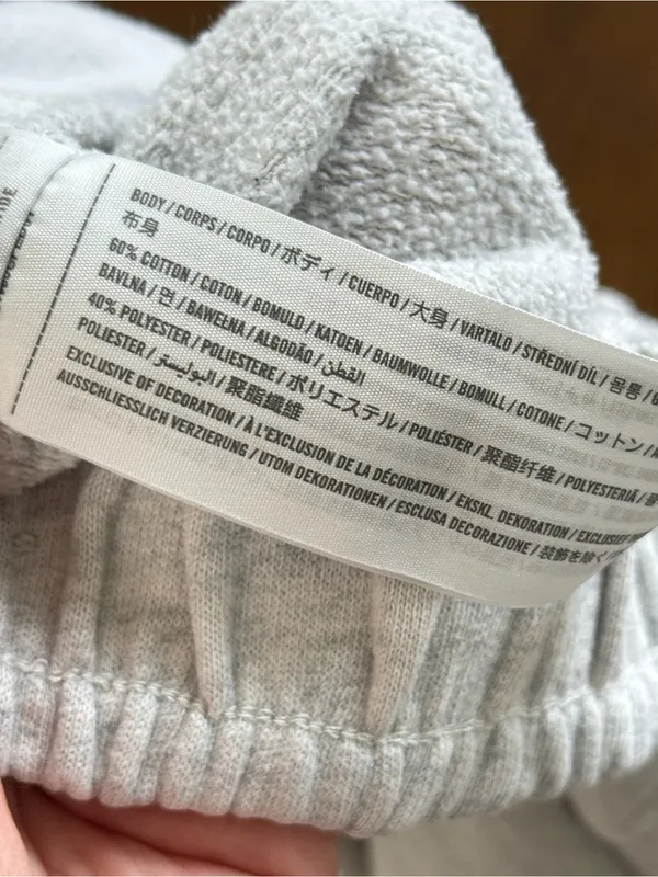 Abercrombie & Fitch Sweatpants Light Gray Soft A&F Collection Joggers Size S - Image 9
