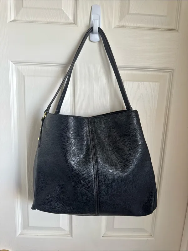 Anne Klein Large Black Shoulder Bag - Image 3