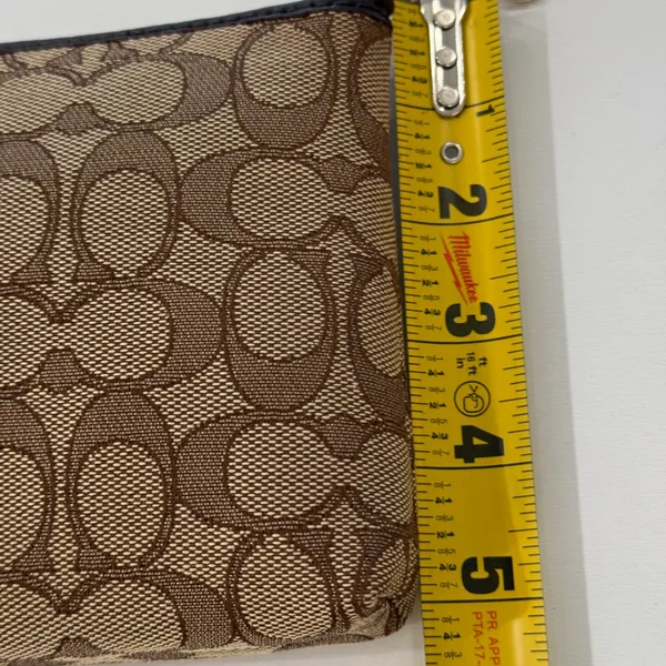 Coach Zip Top Crossbody Purse in Signature Canvas 91679 NWOT - Image 8