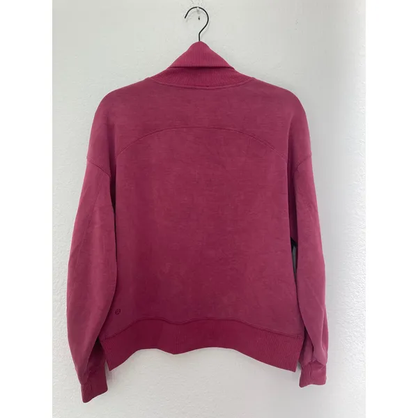 Lululemon Softstreme Activewear Sport Pomegranate Turtleneck Pullover Sweatshirt - Image 9