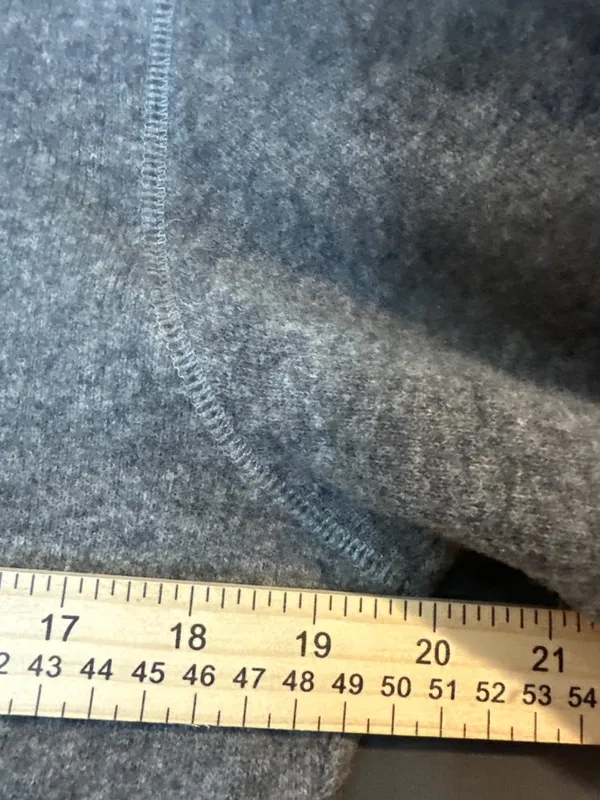 Vintage J.Crew Women M Wool Cotton Henley Sweater Made Italy Gray Academia - Image 5