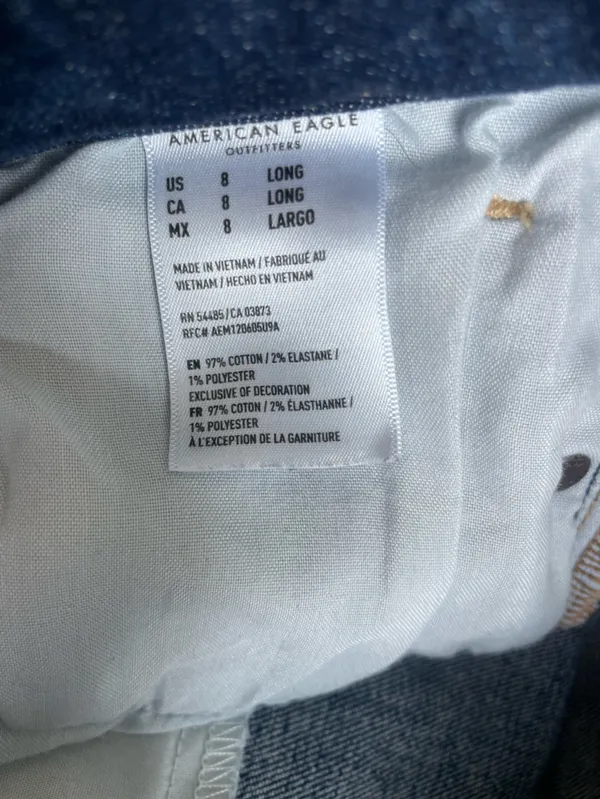 American Eagle Kick Boot Jean, Size 8 Long, EUC - Image 7