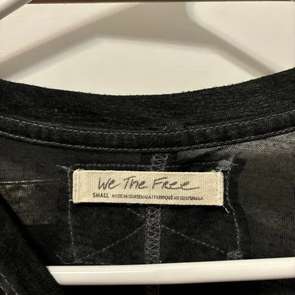 Free People Vella Tee Charcoal Black - Image 4