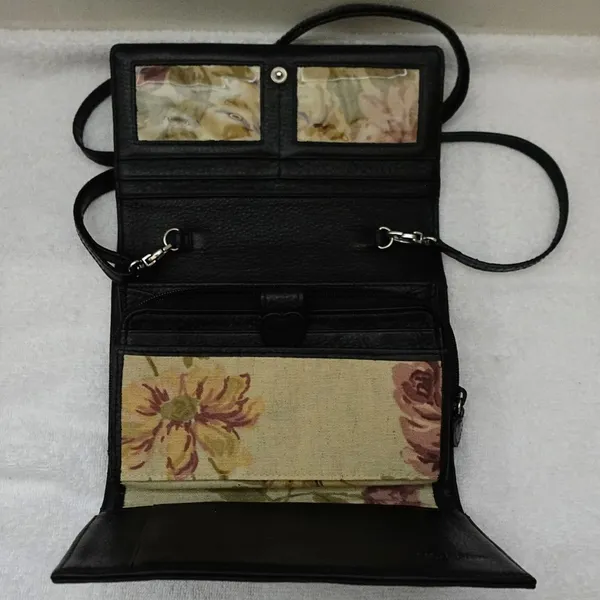 Vintage Brighton Y2K 2000s Adjustable & Convertible Crossbody Clutch Wallet Bag - Image 3