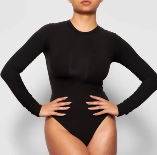 SKIMS Fits Everybody Long Sleeve Bodysuit XS - Image 6