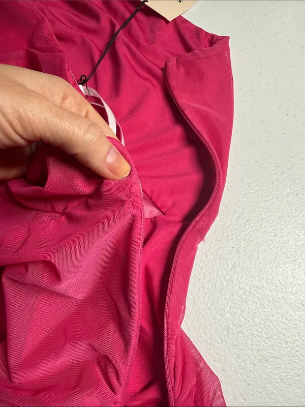 Superdown Jerica Mesh Mini Dress in Pink XS - Image 14
