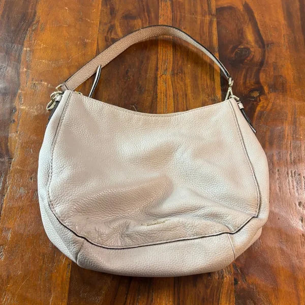Kate Spade New‎ York Taupe Pebbled Leather Hobo Shoulder Bag Gold Hardware - Image 2