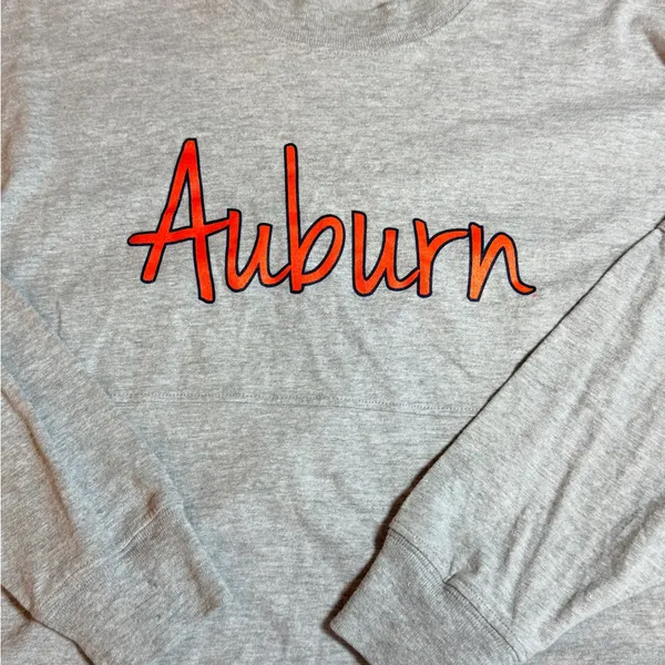 Boxercraft Auburn Tigers Cropped Boxy Tee – Women’s Small Heather Gray 🐯🧡 - Image 15