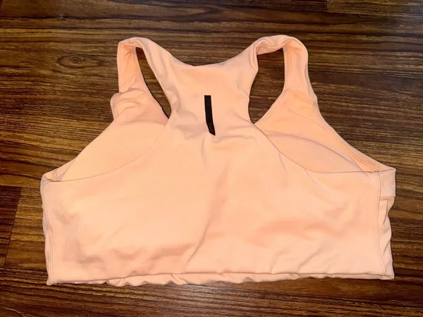 Reebok Lux Peached Longline Sports Bra in Peach - Image 2