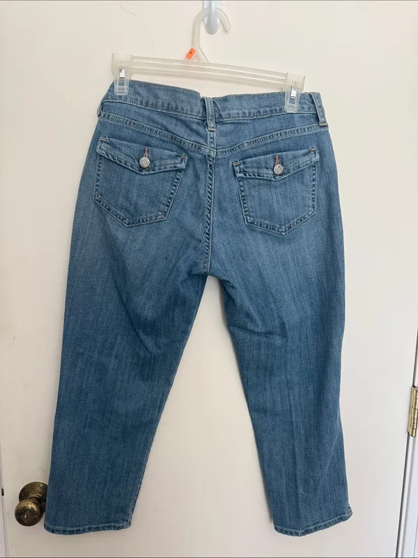 Old Navy Blue Boyfriend Jeans - Mid Wash - Image 3