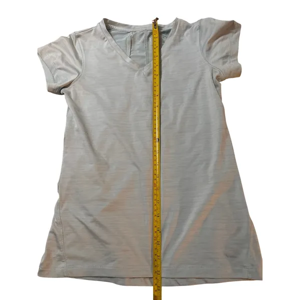 Asics Sky Blue T-Shirt XS Athleisure Pastel Sportswear Activewear Casual Comfy - Image 9
